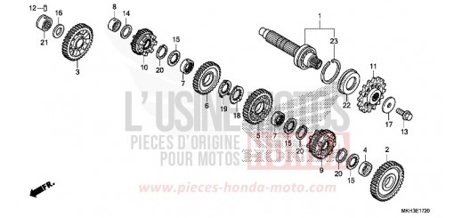 BOITE DE VITESSES (ARBRE INTERMEDIAIRE) ADV750H de 2017